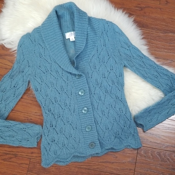 LOFT Sweaters - Loft Eyelet Cardigan